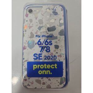 onn. iPhone Phone Case  6‎ / 6s / 7 / 8 SE 2020 Gel Glitter Cellphone Protector